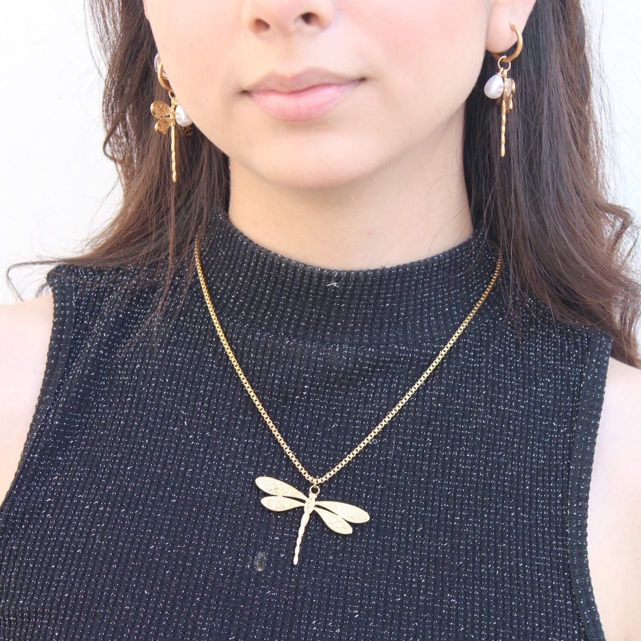 Collar Super Libelula Chapa 18k