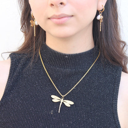 Collar Super Libelula Chapa 18k