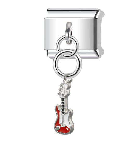 Charm Guitarra Roja Colgante