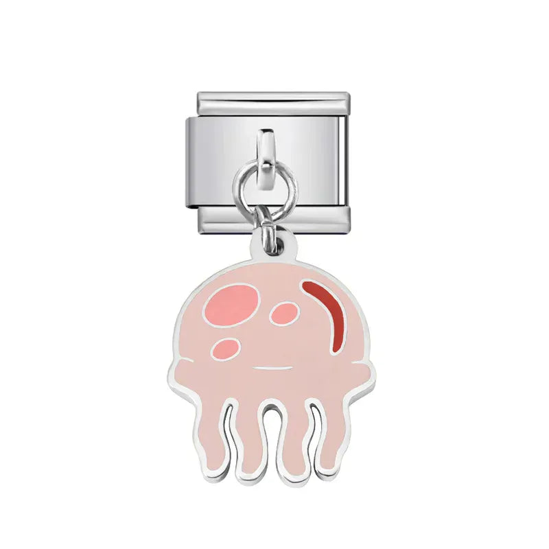 Charm Medusa Rosa Colgante