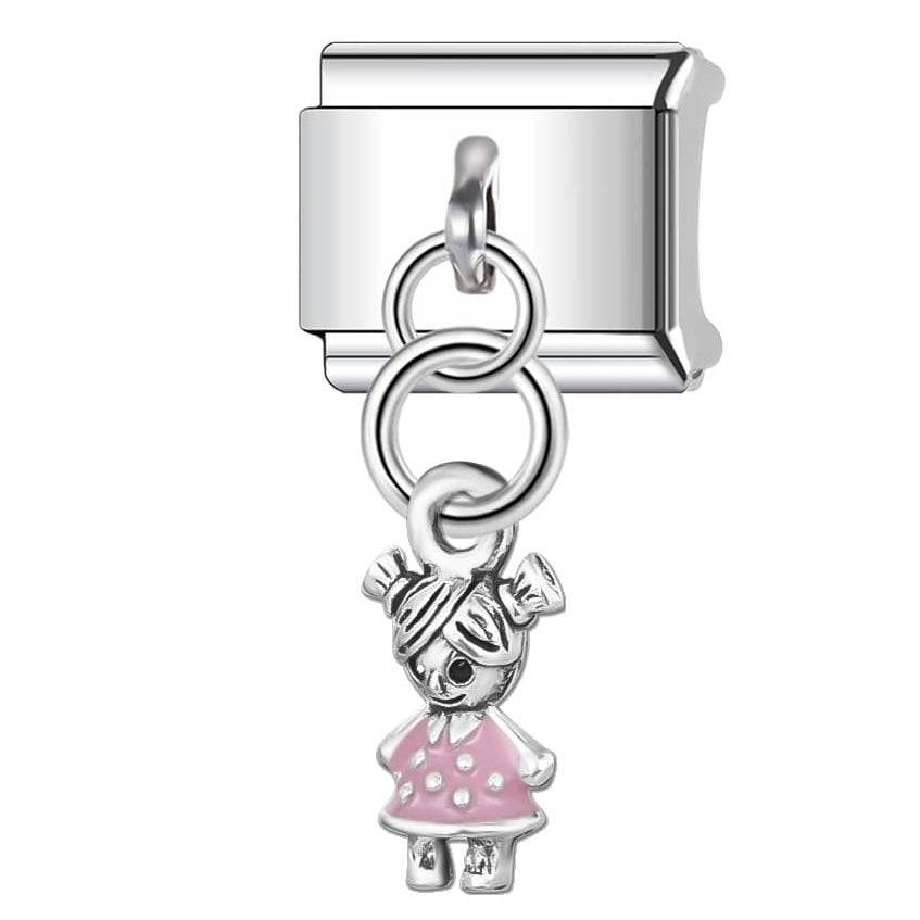 Charm Niña Colitas Colgante